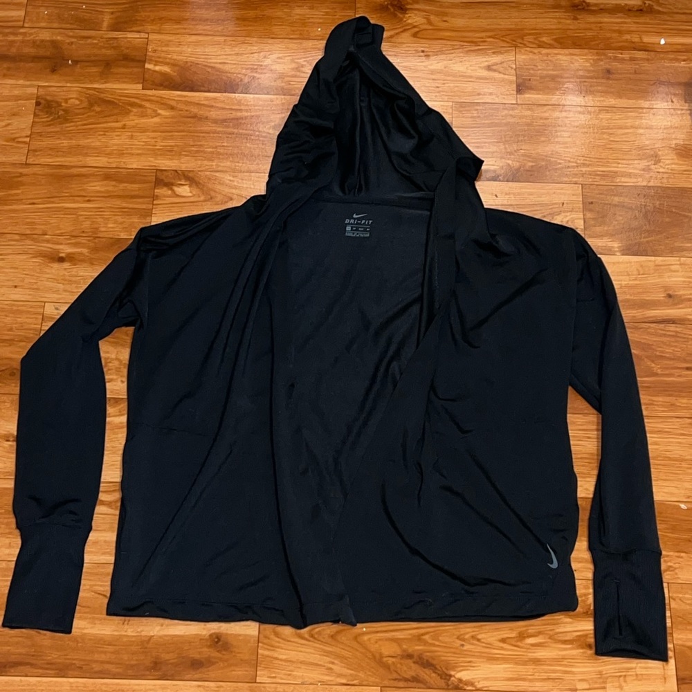 Nike hooded black yoga cardigan size xs